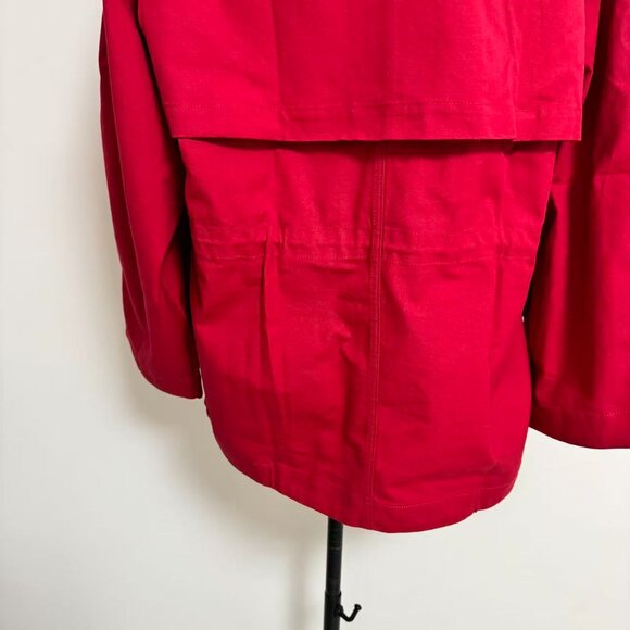 The Row  elodianna two-tone cotton-canvas jacket - red - Picture 9 of 10